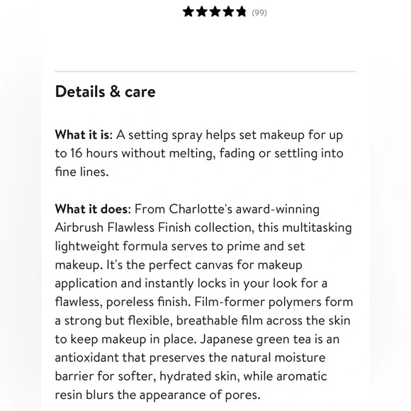 NWT - Charlotte Tilbury Airbrush Setting Spray - Picture 10 of 10